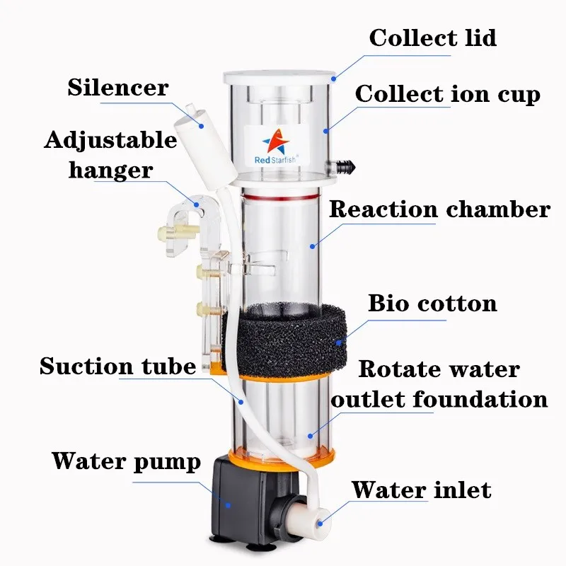 Red StarFish Protein Skimmer У – обзор и цена Marine Aquarium Dc Pump